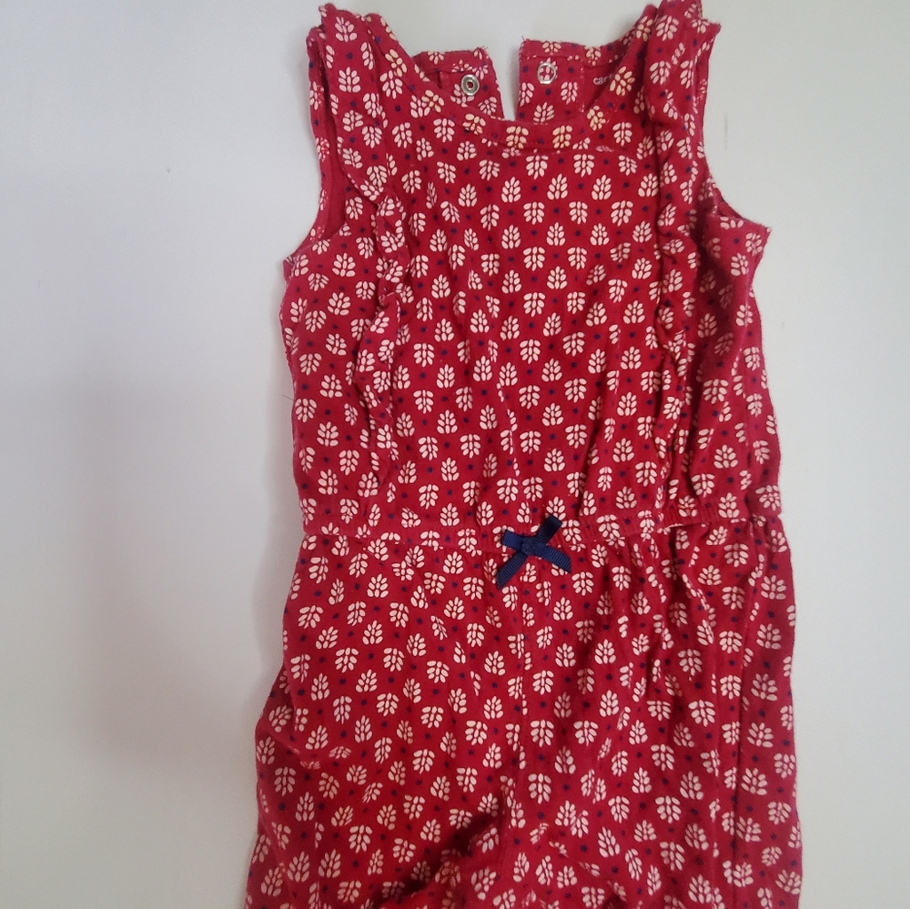 Carter's | Red Pant Romper | 12m